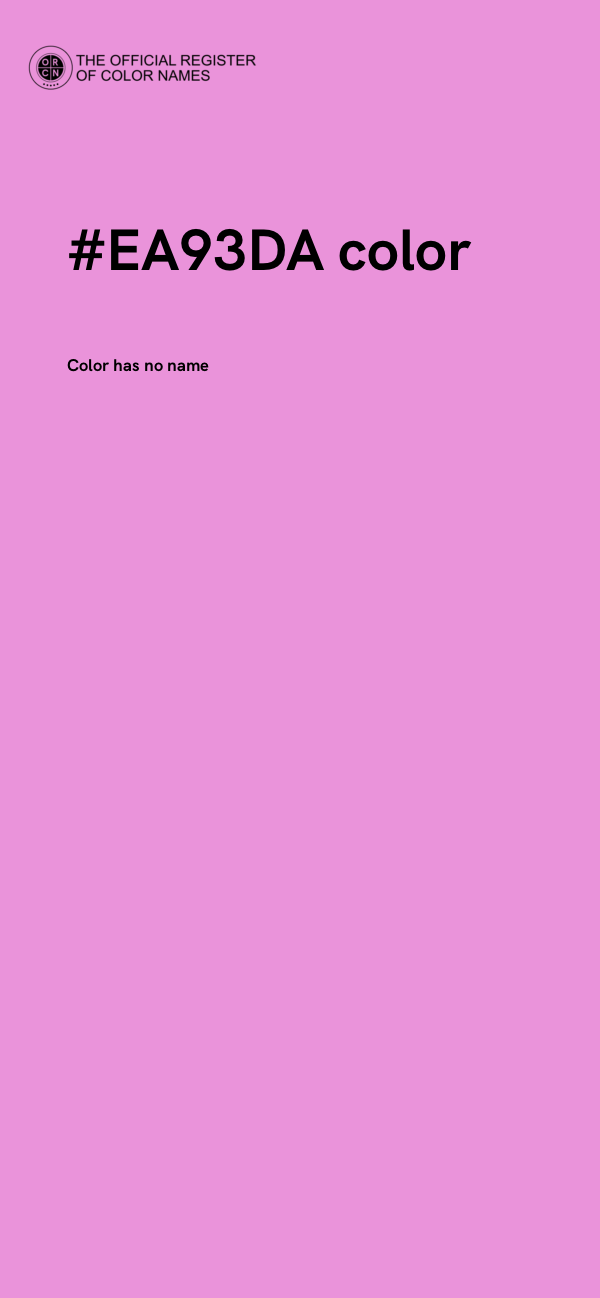 #EA93DA color image
