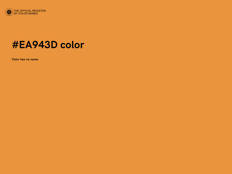 #EA943D color image