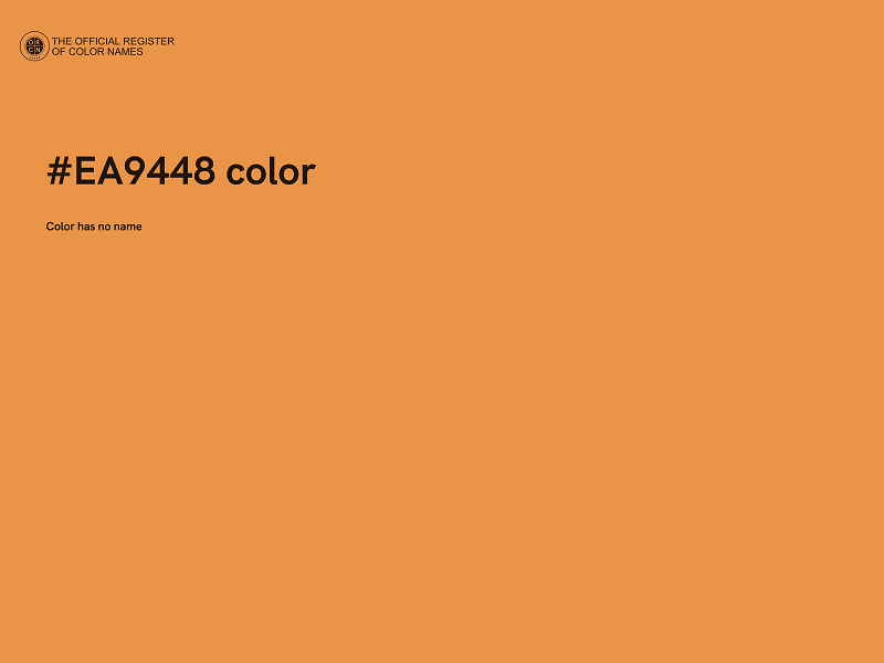 #EA9448 color image