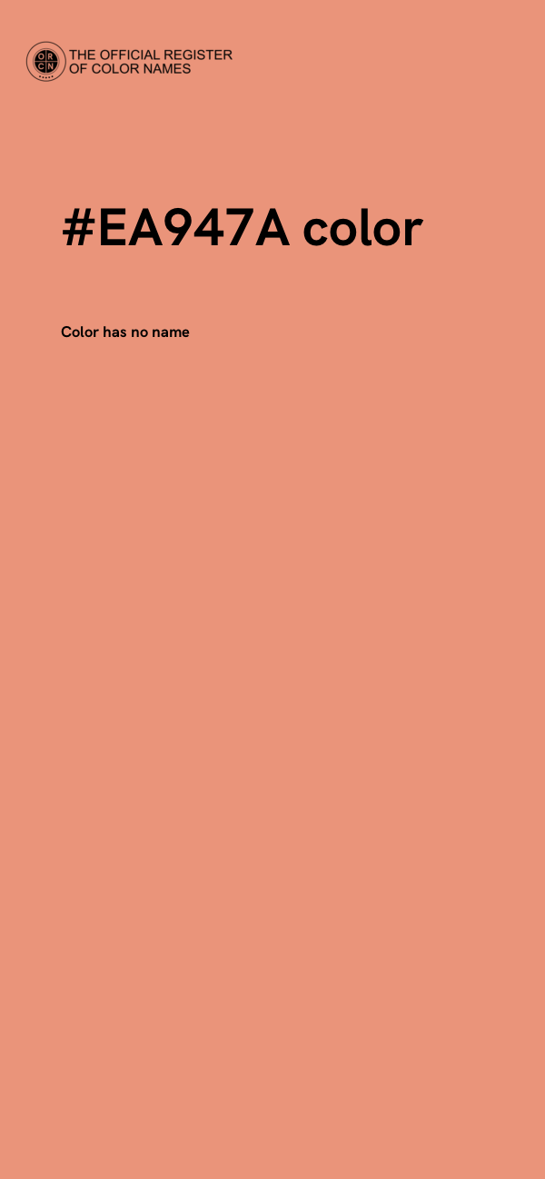 #EA947A color image