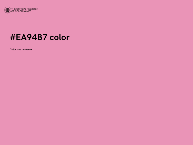 #EA94B7 color image