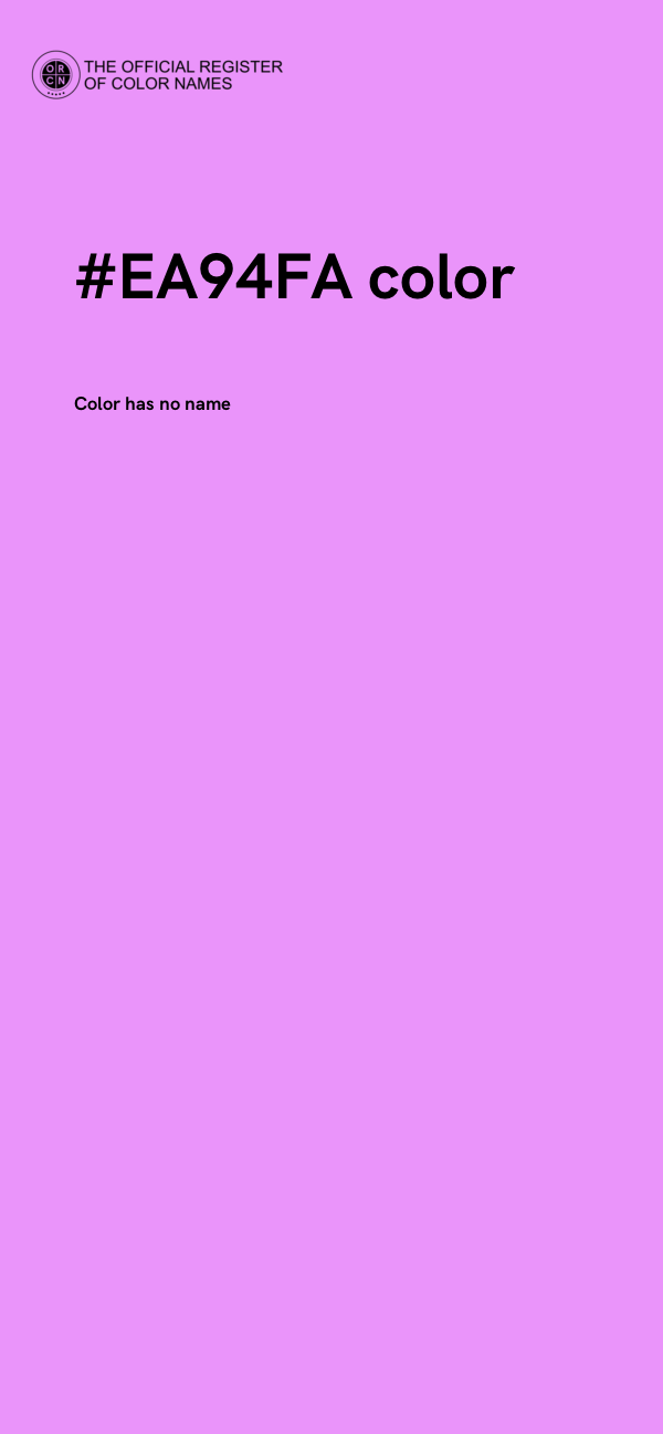 #EA94FA color image