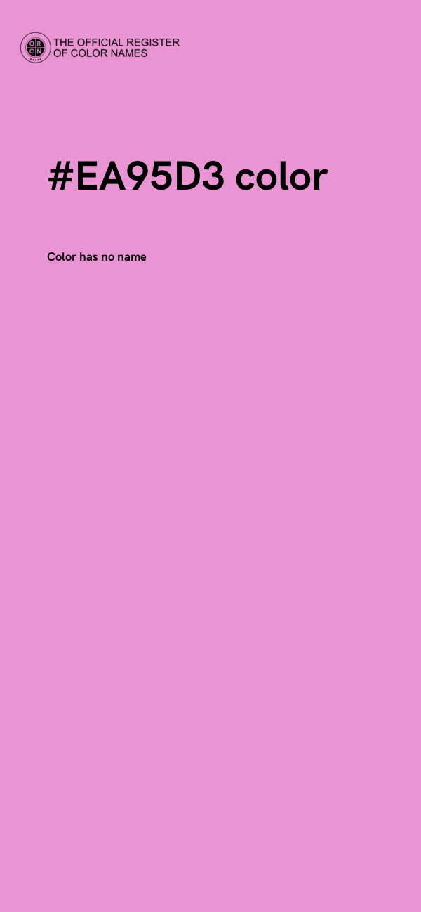 #EA95D3 color image