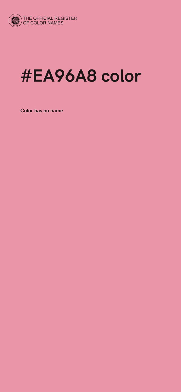 #EA96A8 color image