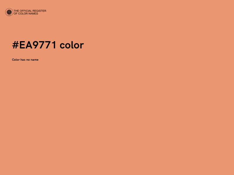 #EA9771 color image