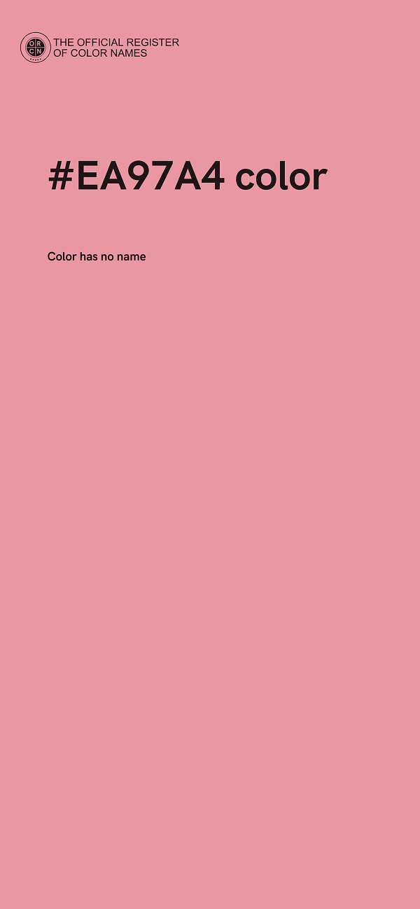 #EA97A4 color image