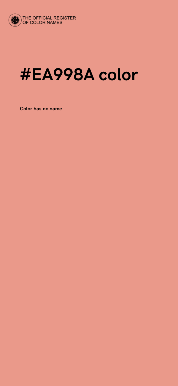 #EA998A color image