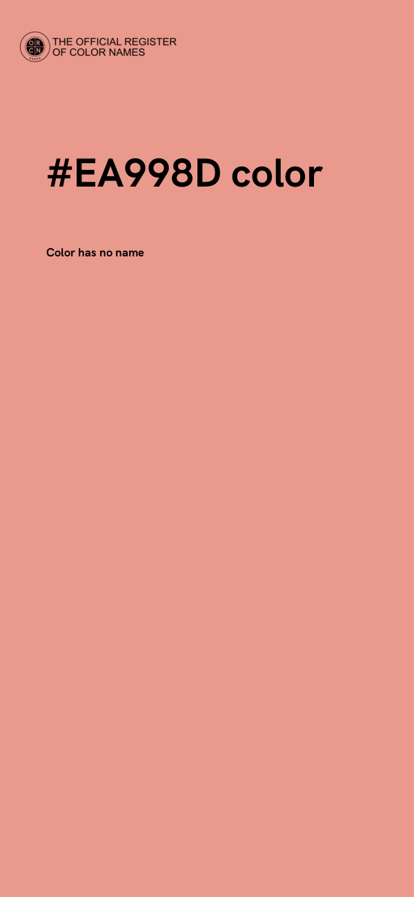 #EA998D color image