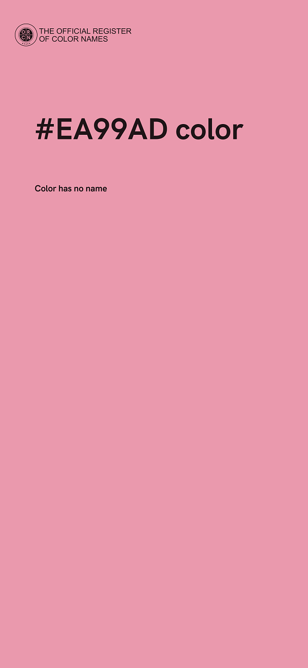#EA99AD color image