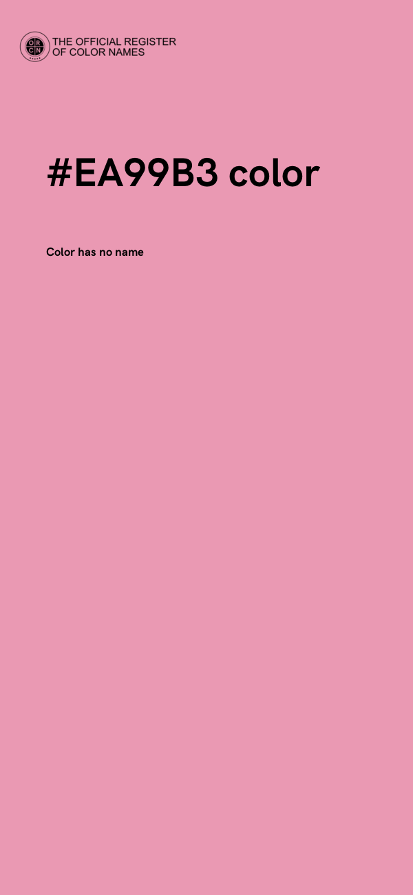 #EA99B3 color image