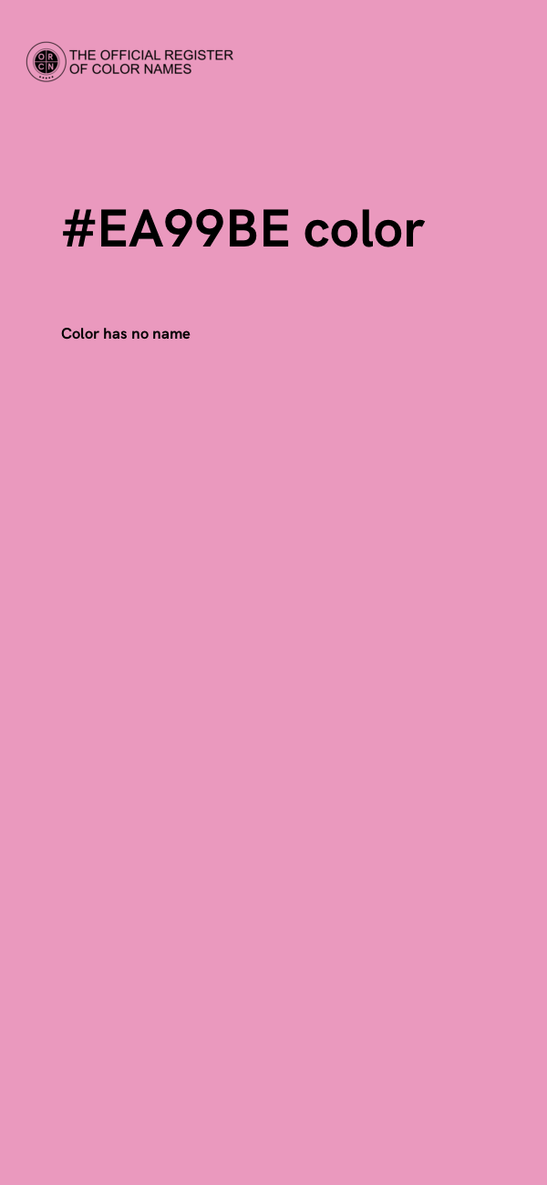#EA99BE color image