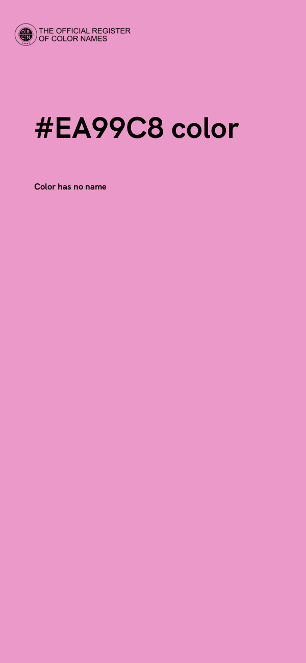 #EA99C8 color image