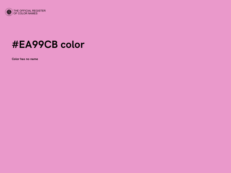 #EA99CB color image