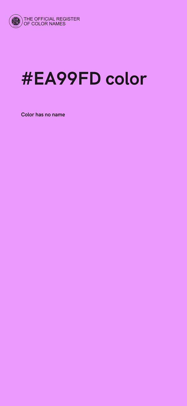 #EA99FD color image