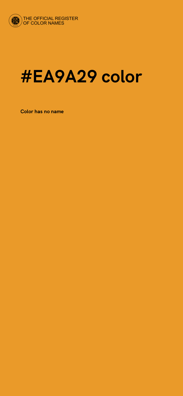 #EA9A29 color image