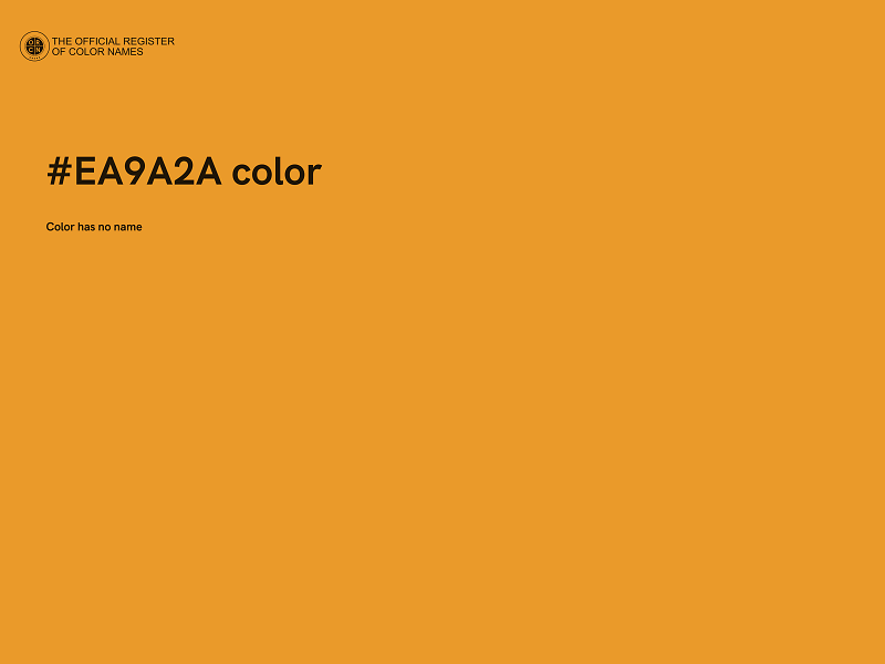 #EA9A2A color image