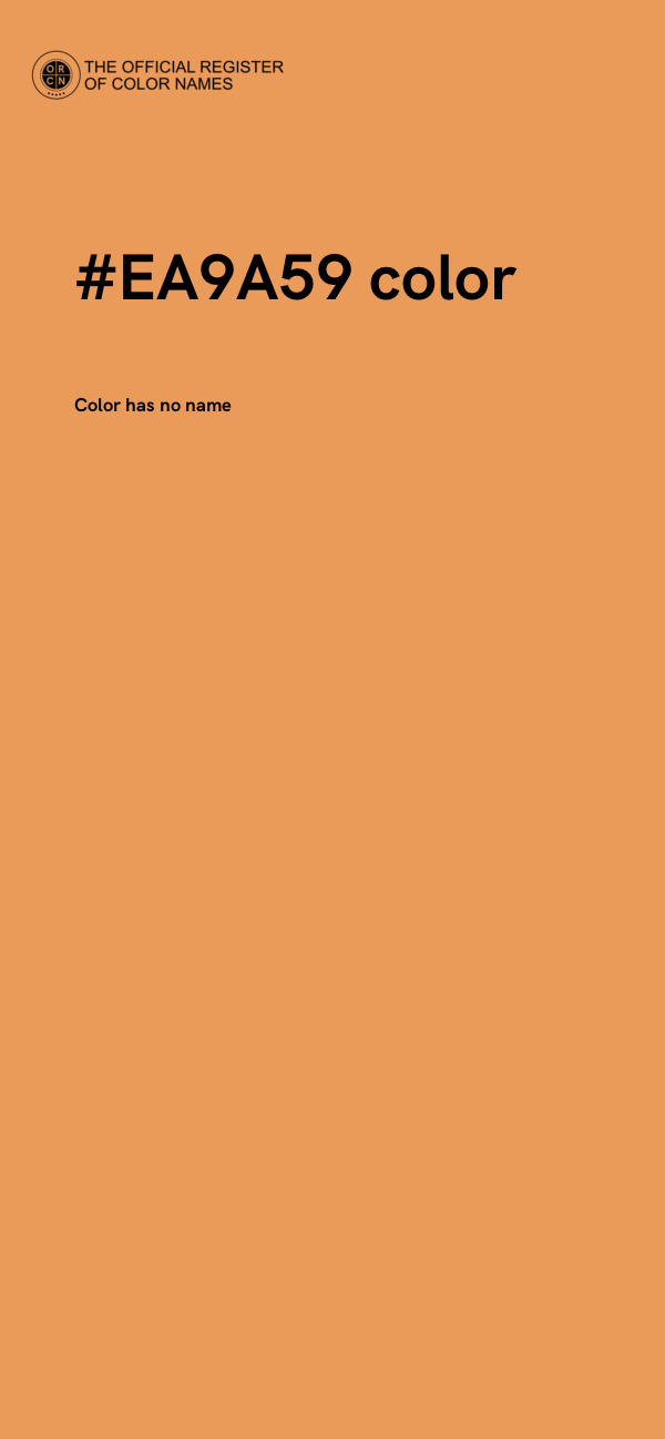 #EA9A59 color image