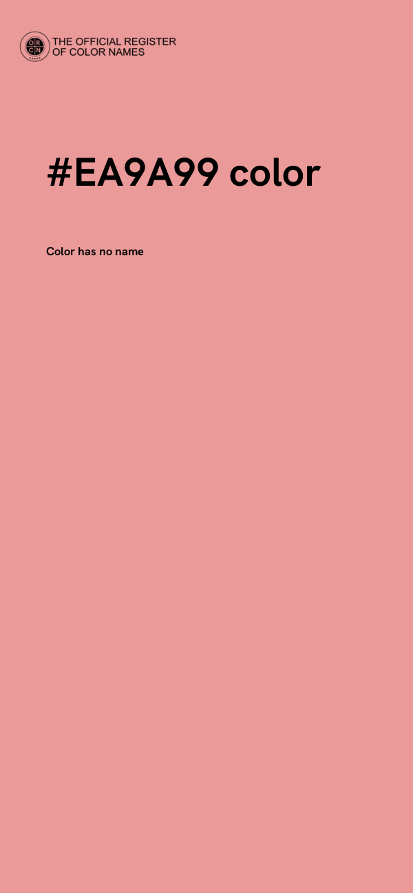 #EA9A99 color image