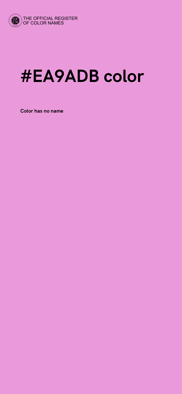 #EA9ADB color image