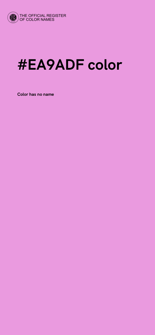 #EA9ADF color image
