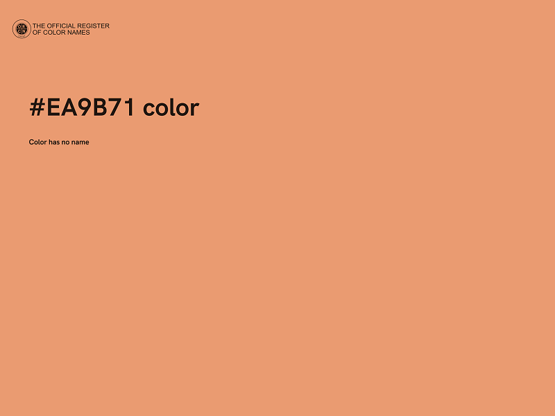 #EA9B71 color image