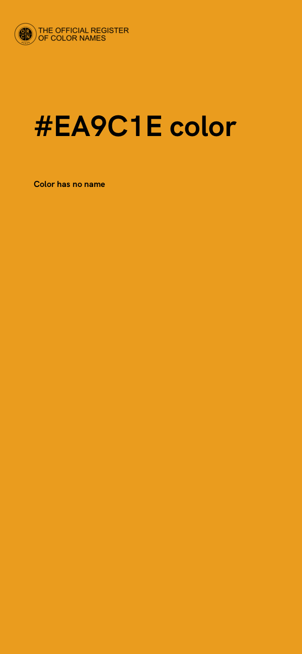 #EA9C1E color image