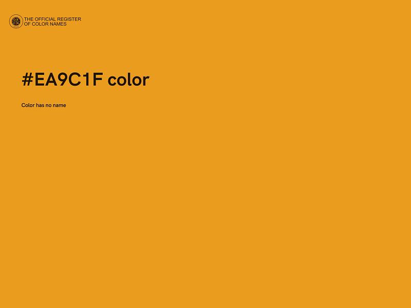 #EA9C1F color image