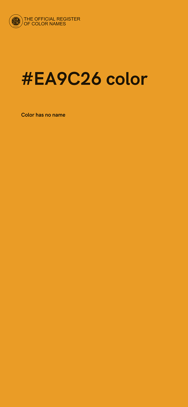 #EA9C26 color image