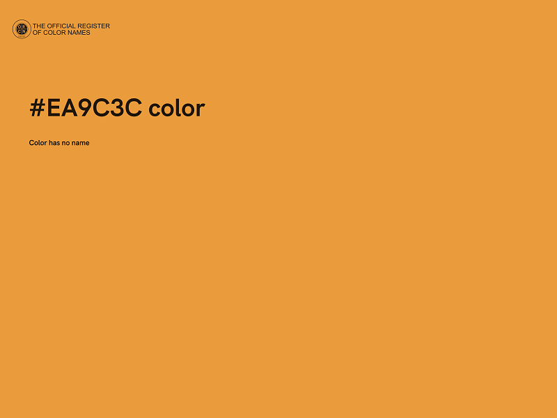#EA9C3C color image