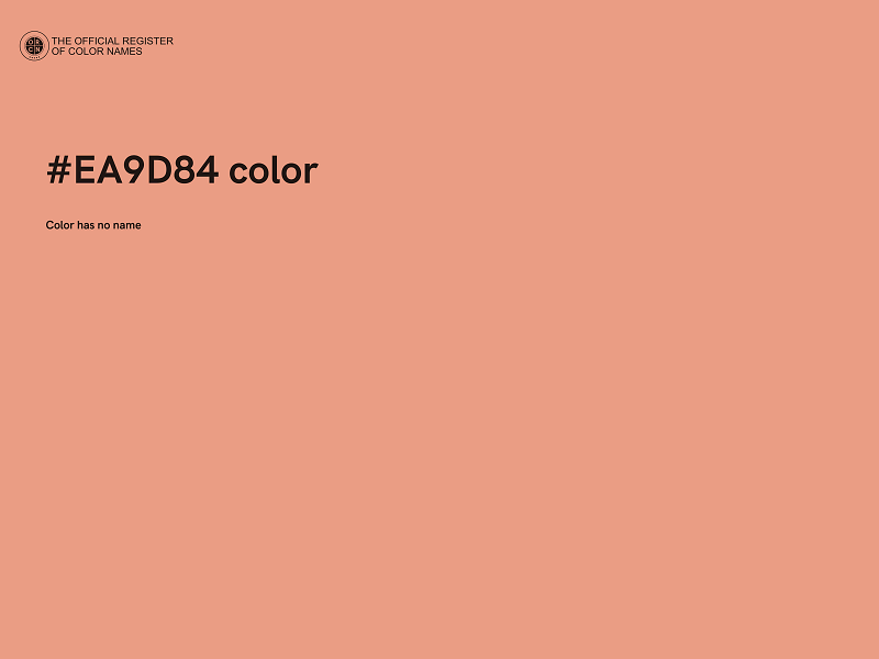 #EA9D84 color image