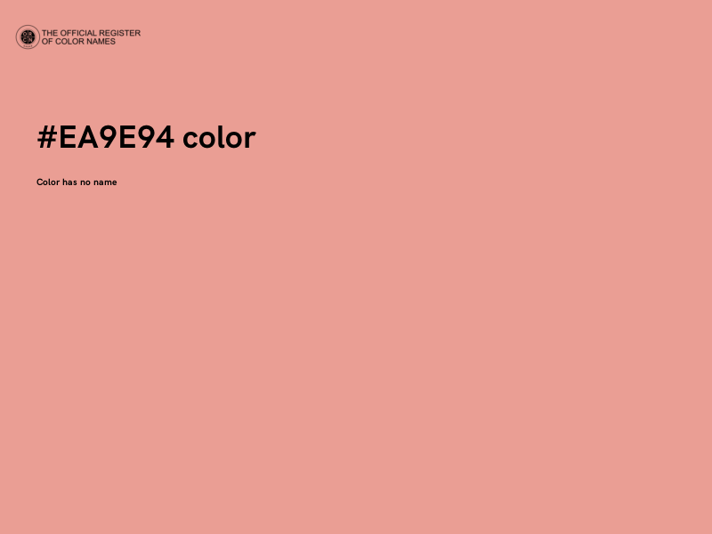 #EA9E94 color image