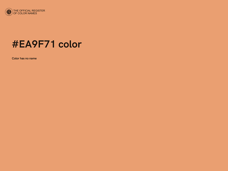 #EA9F71 color image