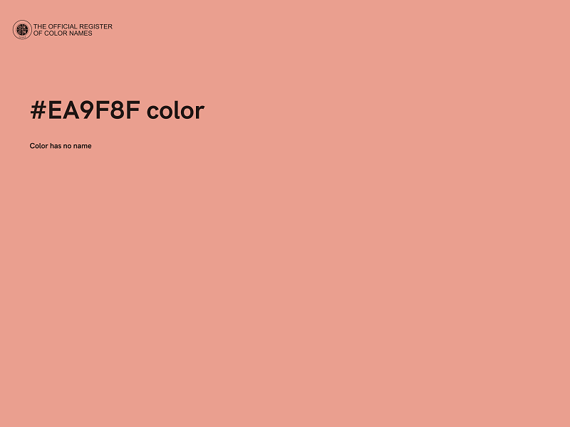 #EA9F8F color image