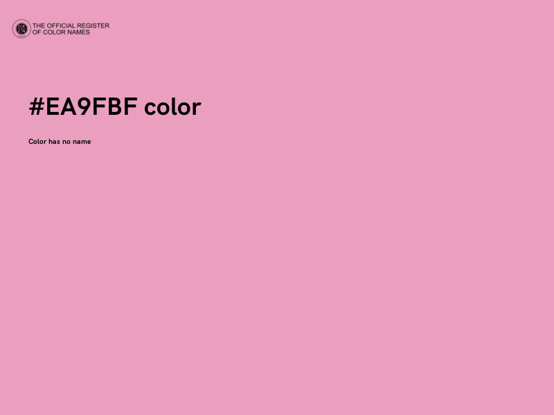 #EA9FBF color image
