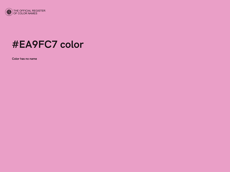 #EA9FC7 color image