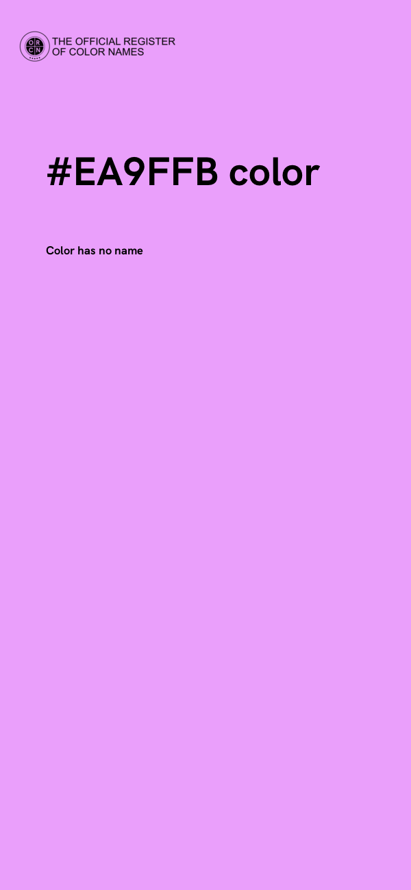 #EA9FFB color image