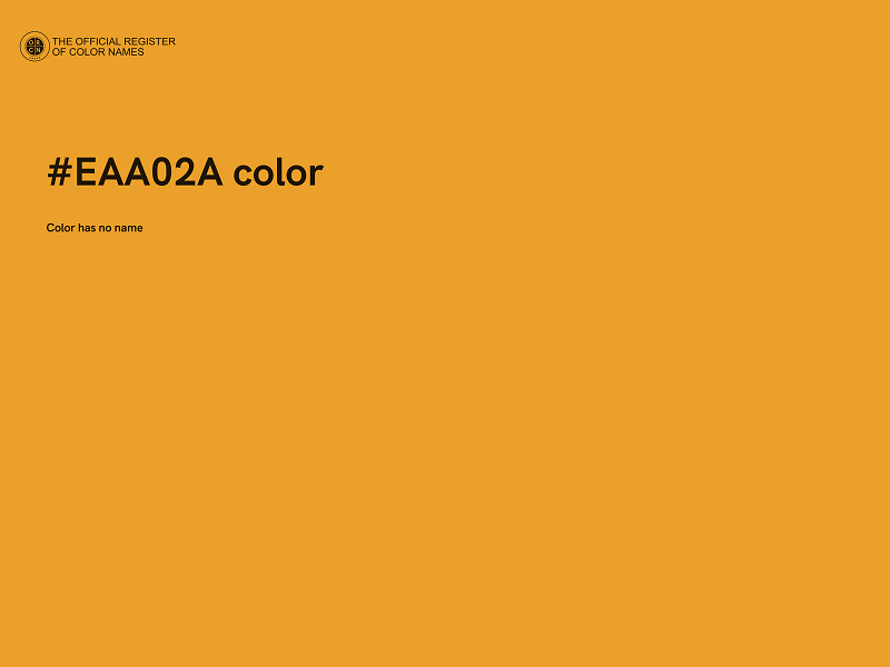 #EAA02A color image