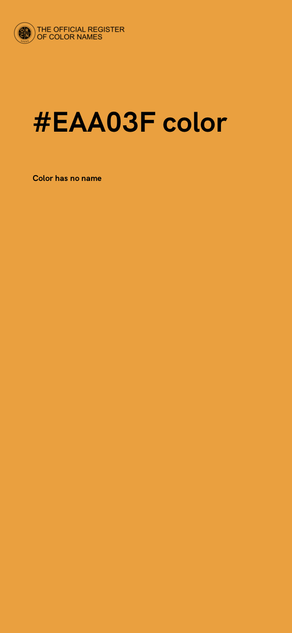 #EAA03F color image