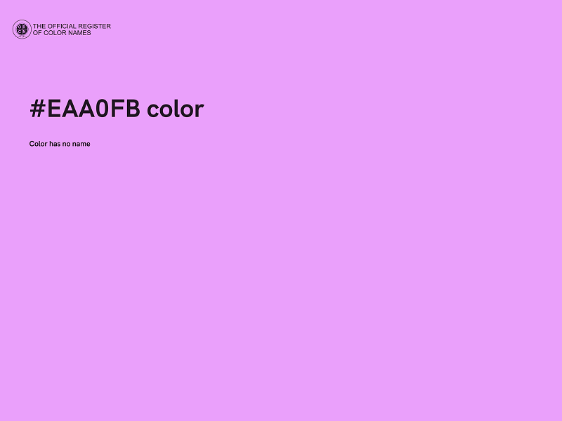#EAA0FB color image