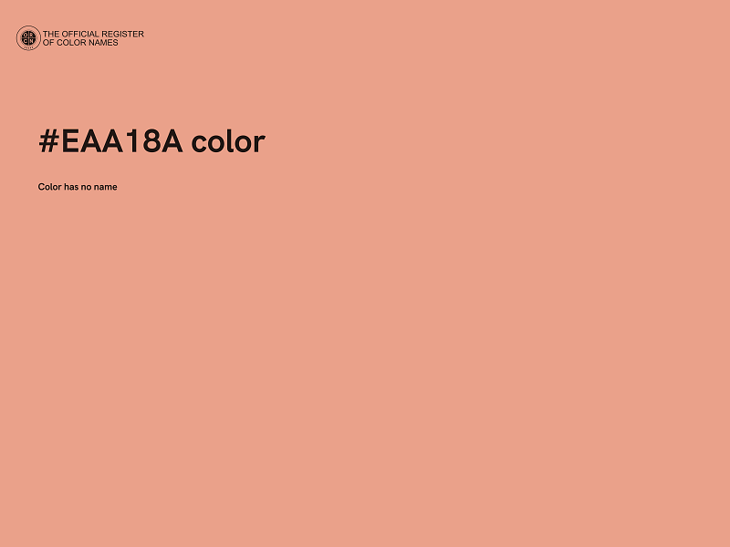 #EAA18A color image