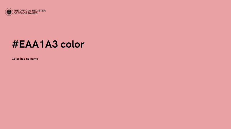 #EAA1A3 color image