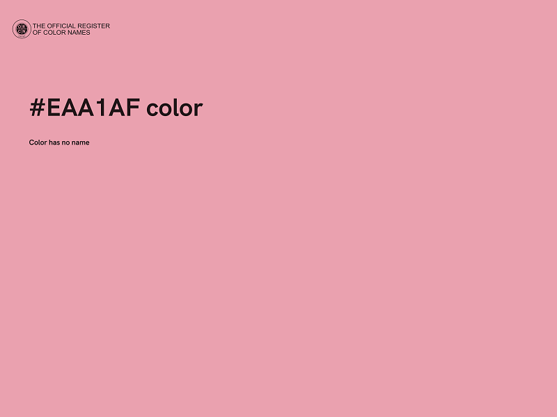 #EAA1AF color image