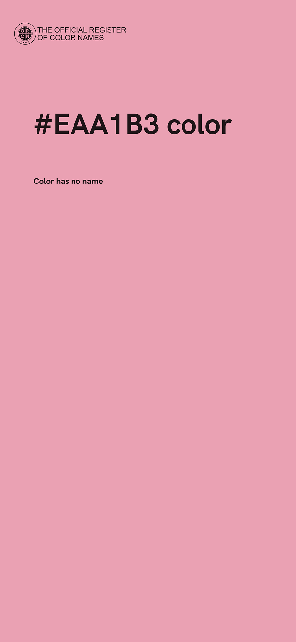 #EAA1B3 color image