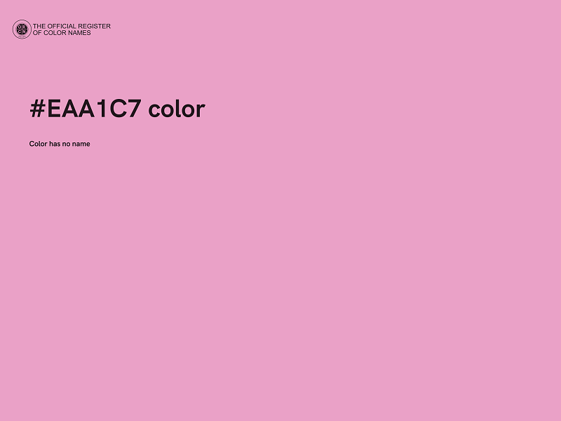 #EAA1C7 color image