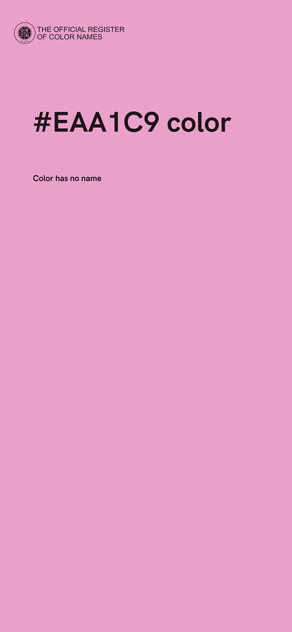 #EAA1C9 color image
