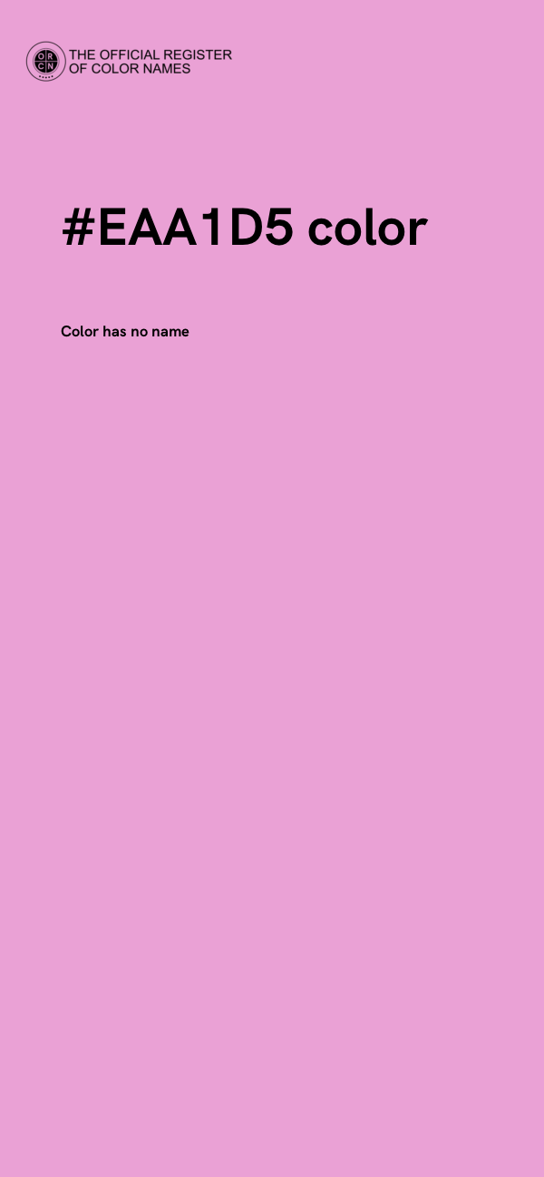 #EAA1D5 color image