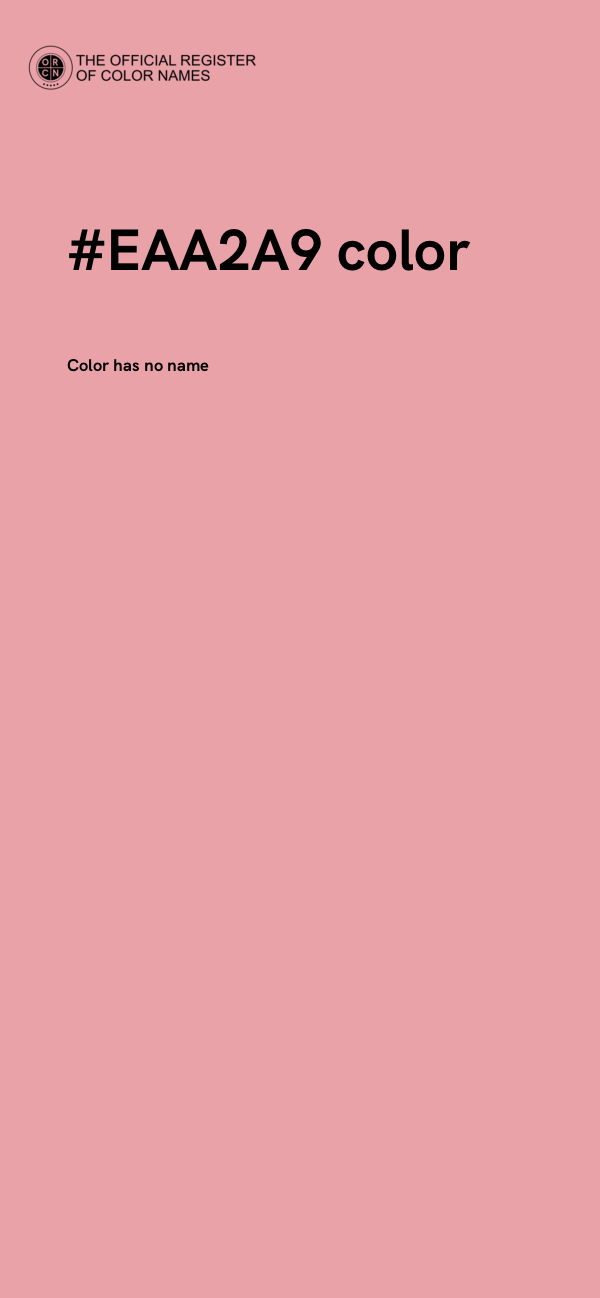 #EAA2A9 color image