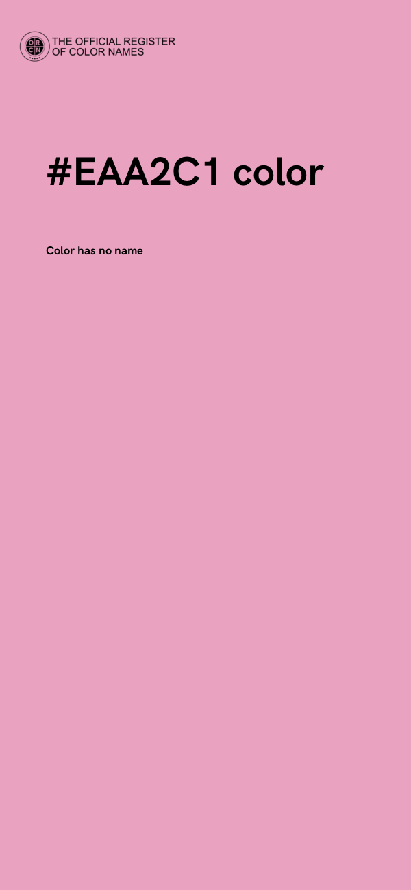 #EAA2C1 color image