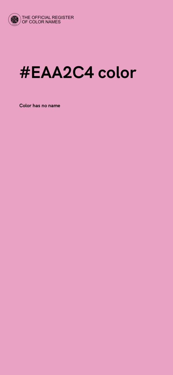 #EAA2C4 color image