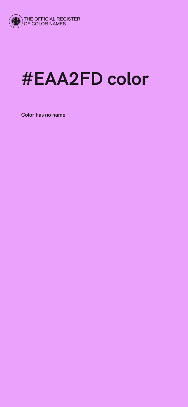 #EAA2FD color image